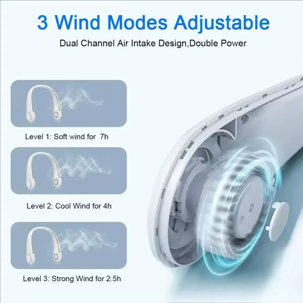 Stay-Cool Hands-Free Neck Fan